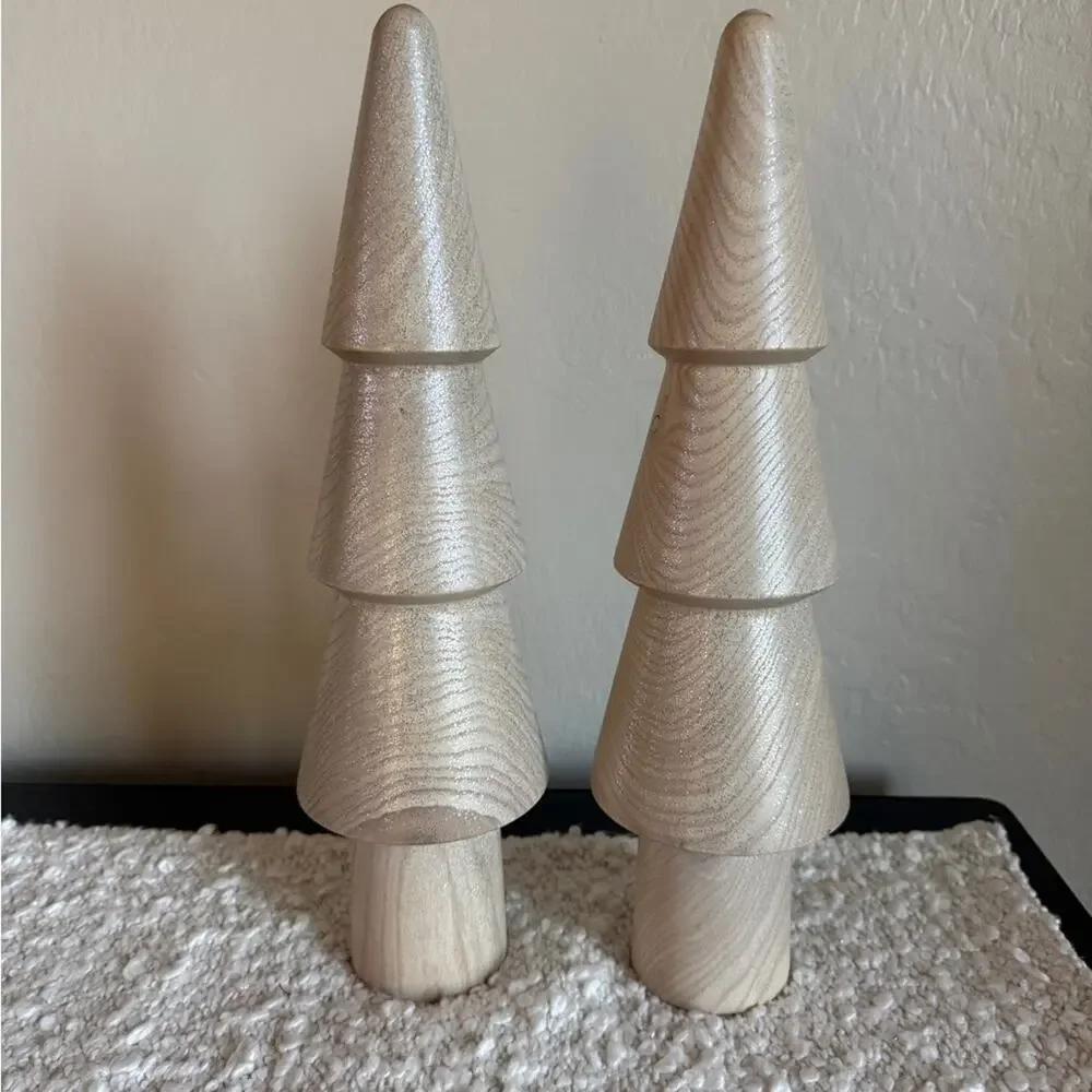 Bath & Body Works (1) Wooden Cone Tree Decor NWOT